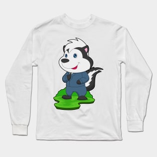 Skunk Groom Wedding Long Sleeve T-Shirt